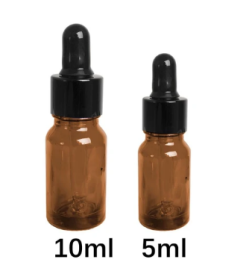 5/10ml Glass Dropper Bottles (Option: Brown-10ml)