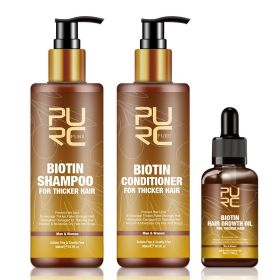 PURC Hair Care Ginger Biotin Three-piece Shampoo Conditioner Repair Dry And Frizz Essential Oil (Option: Conditioner 300ml)